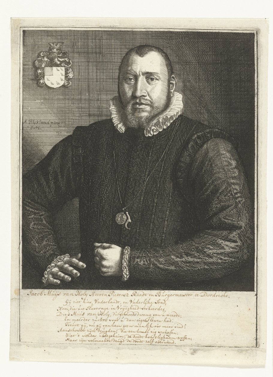 Portrét Jacoba Muyse z Holy od Samuel van Hoogstraten