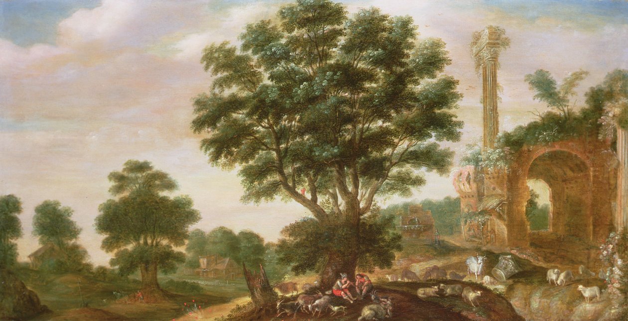 Mercury a Argus (panel) od Samuel van den Hecken