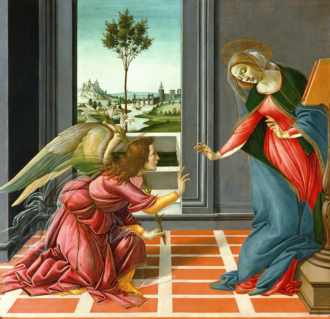 Zvěstování (tempera na panelu),1489 od Sandro Botticelli