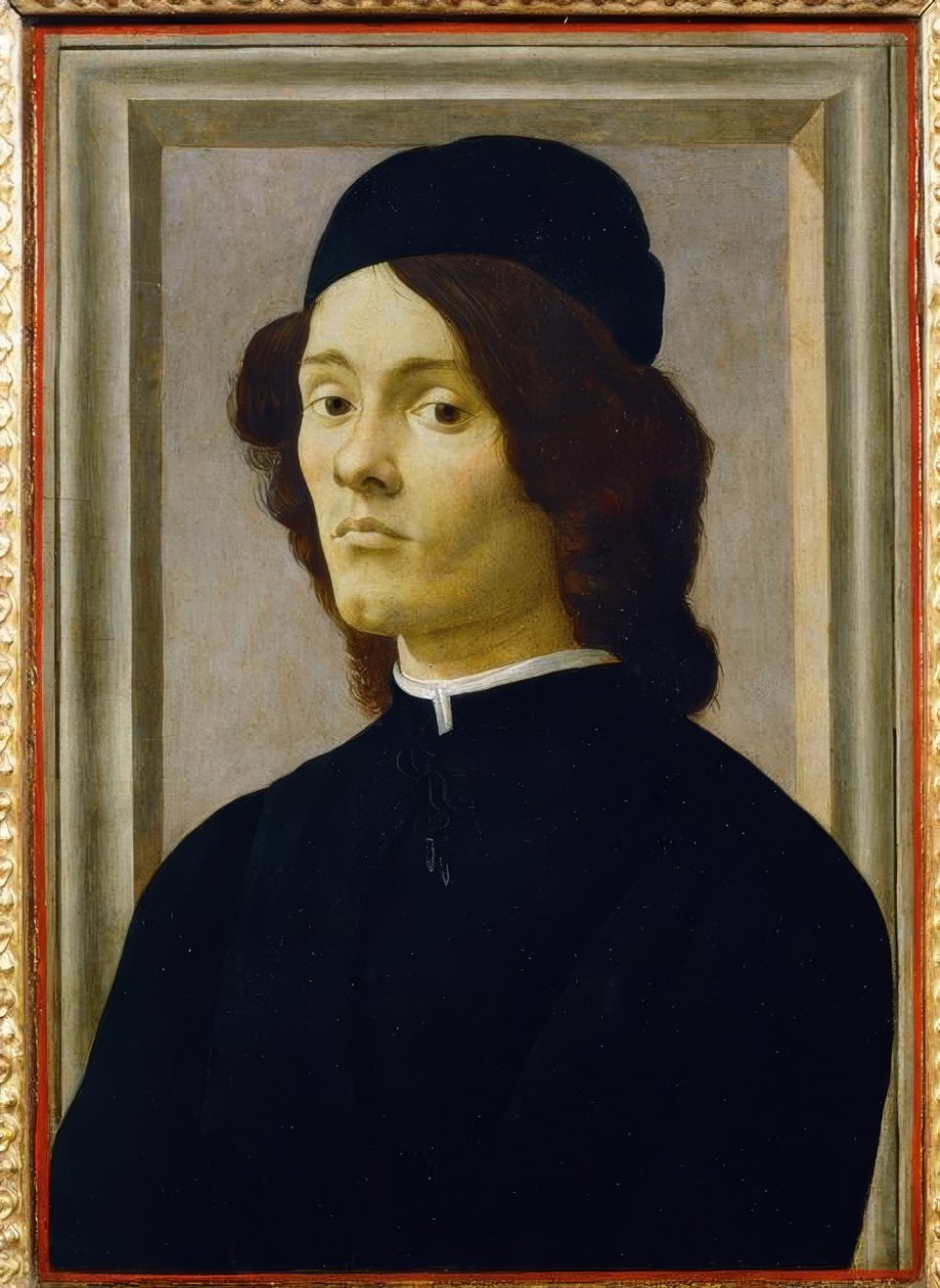 Portrét mladého muže od Sandro Botticelli