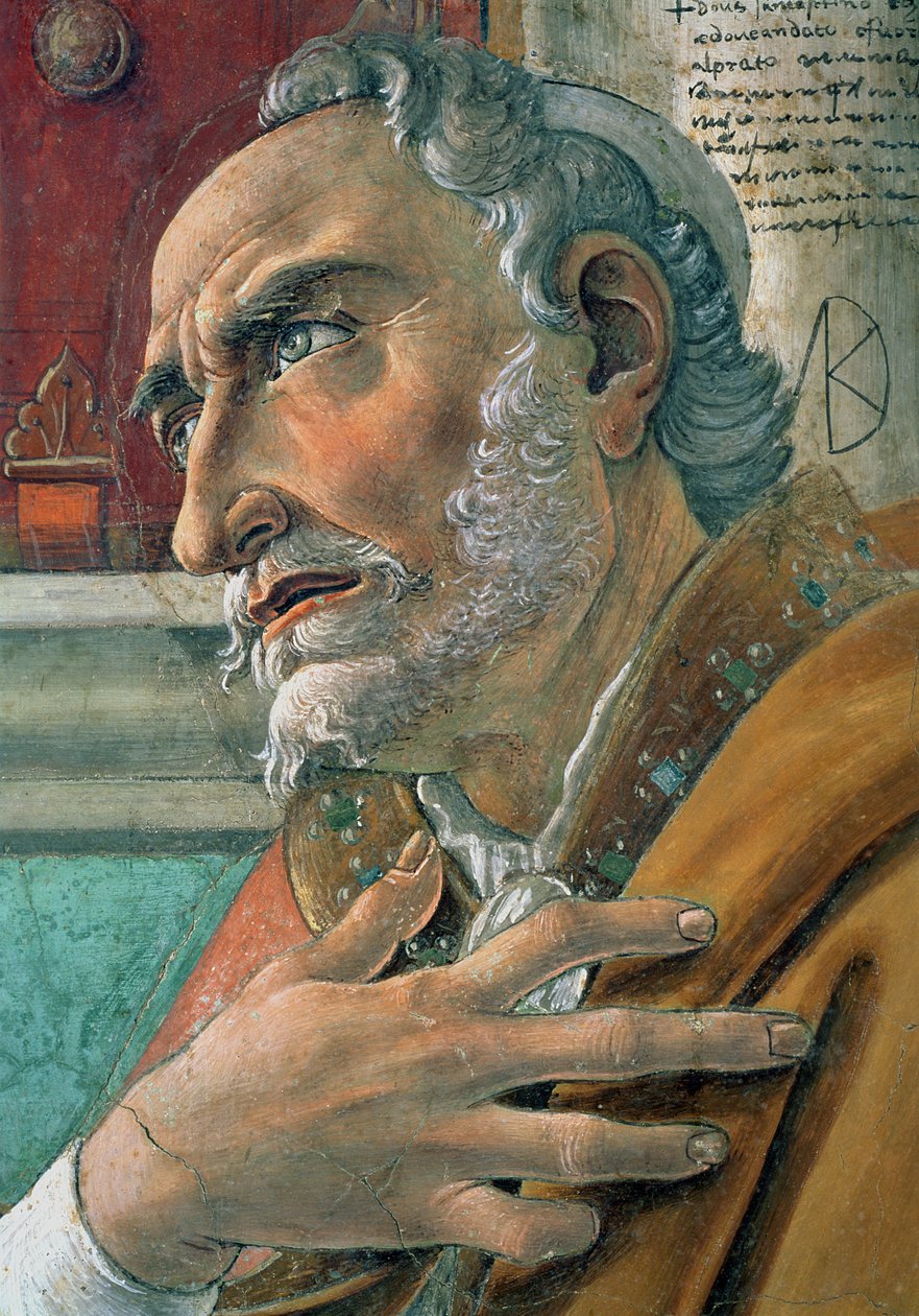 Detail od sv. Augustina v jeho studii, 1480 od Sandro Botticelli