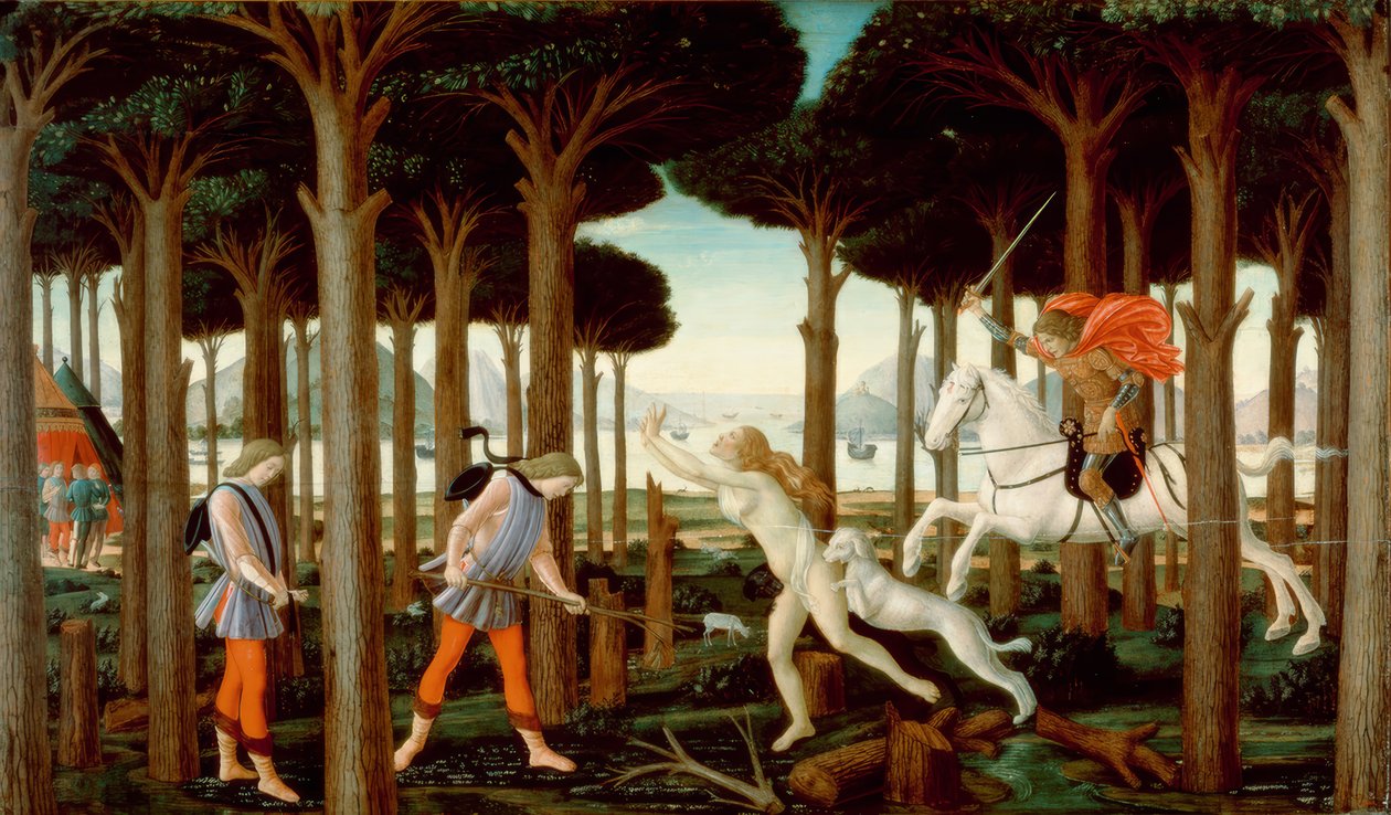 Die Geschichte des Nastagio degli Honesti I od Sandro Botticelli