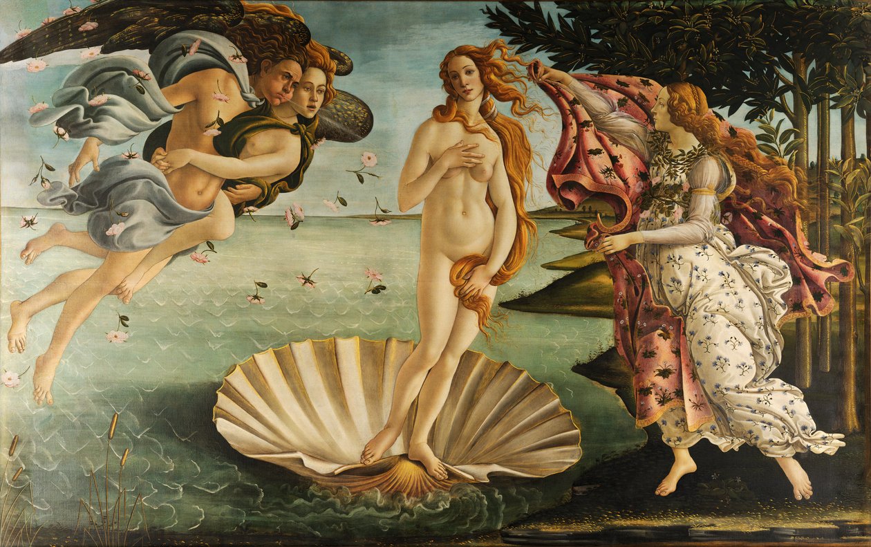 Zrození Venuše (upraveno) od Sandro Botticelli