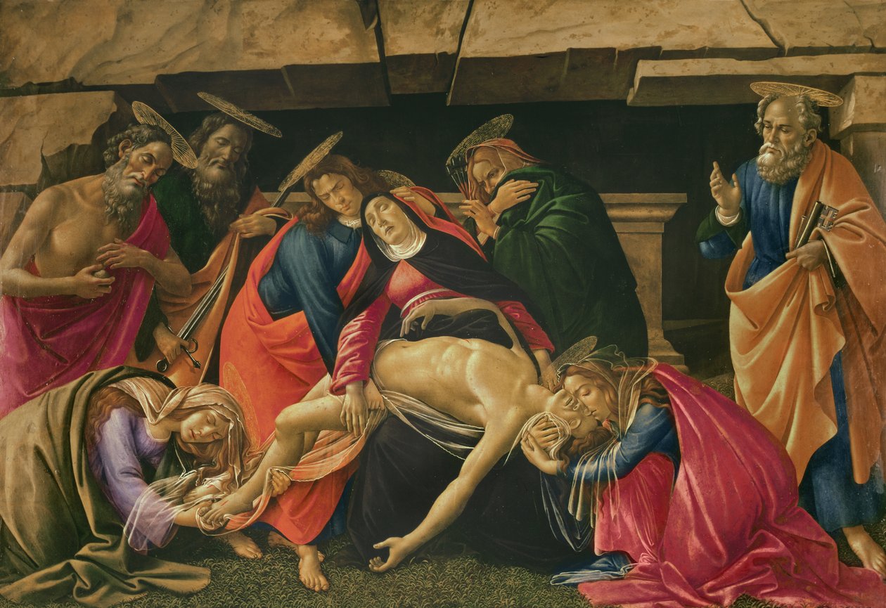 Oplakávání Krista. c.1490 od Sandro Botticelli