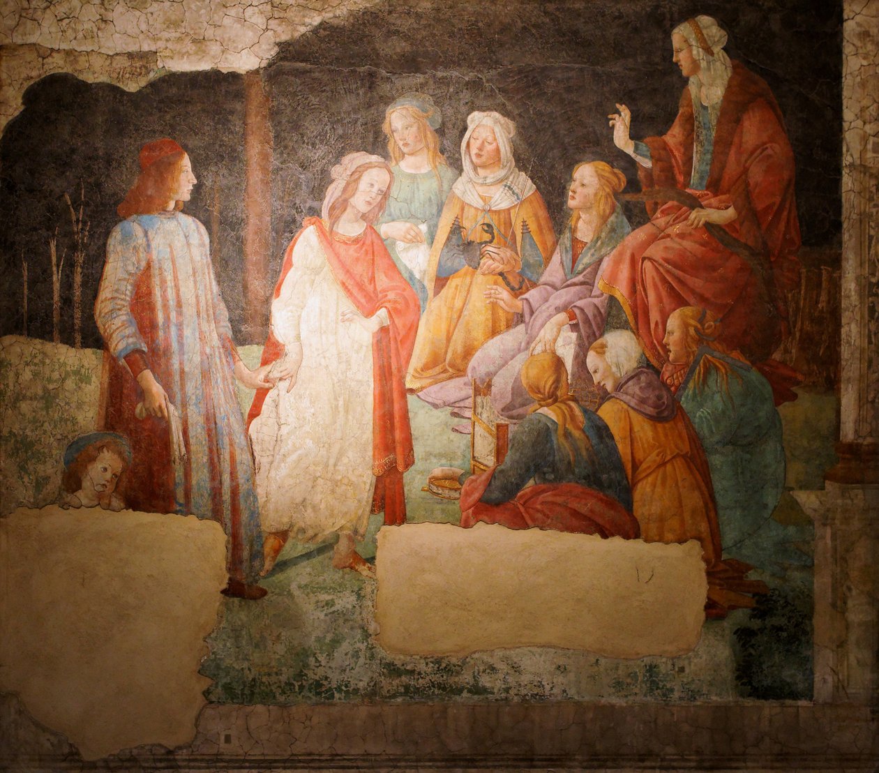 Mladý muž a umění od Sandro Botticelli