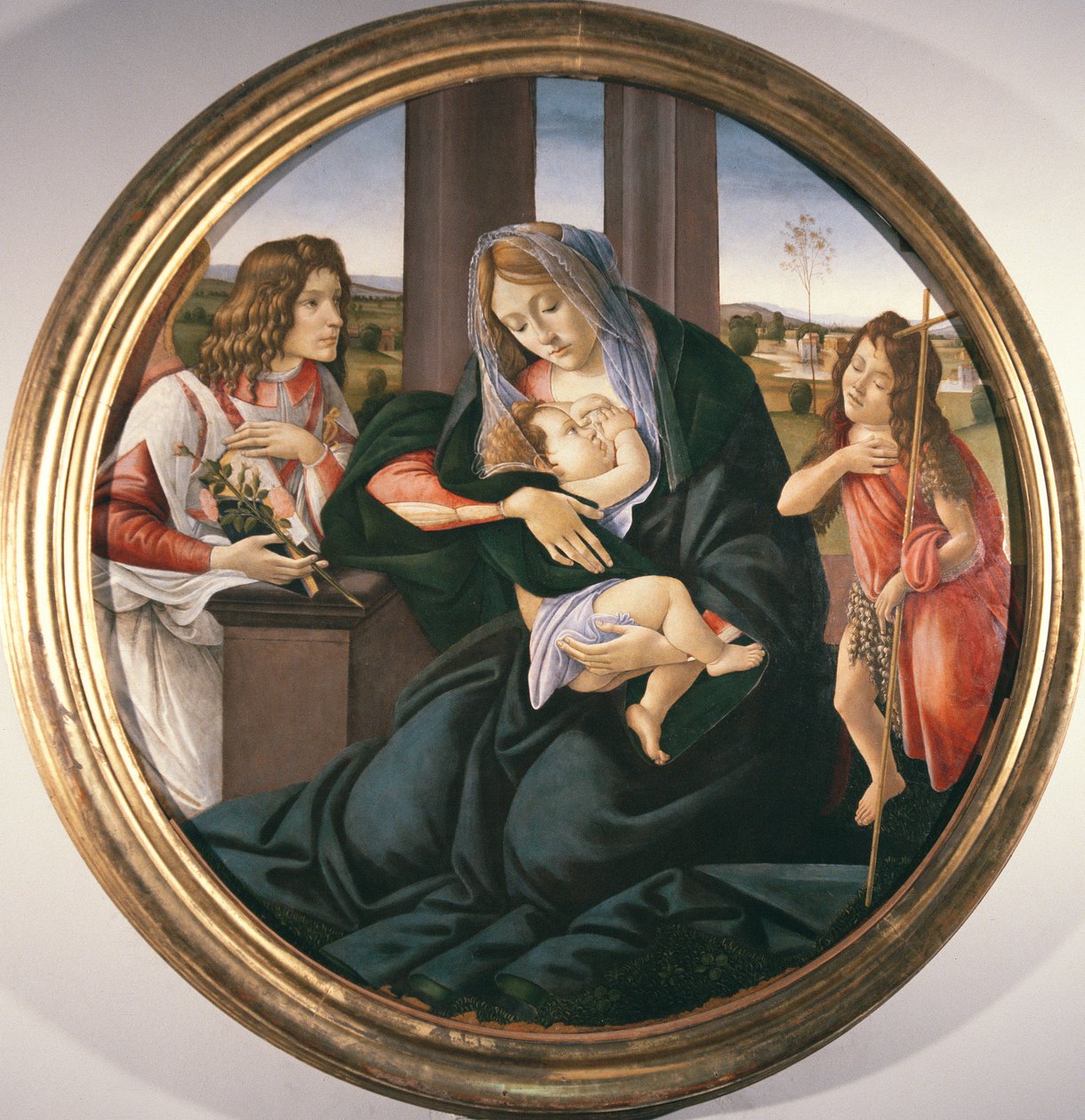 Madona s dítětem se sv. Janem Křtitelem a andělem od Sandro Botticelli