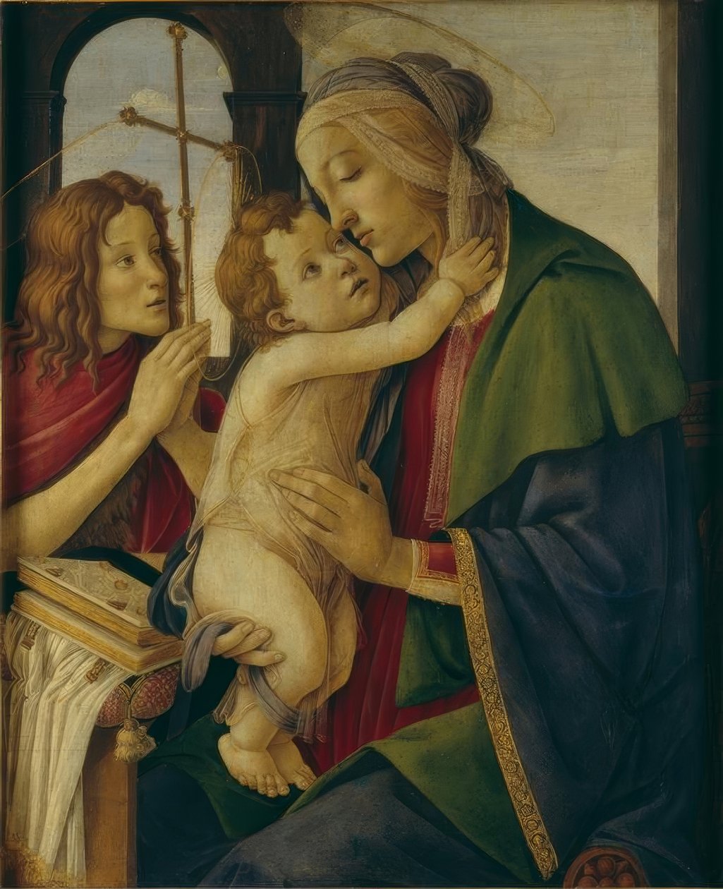 Marie s dítětem a Johannesknaben od Sandro Botticelli