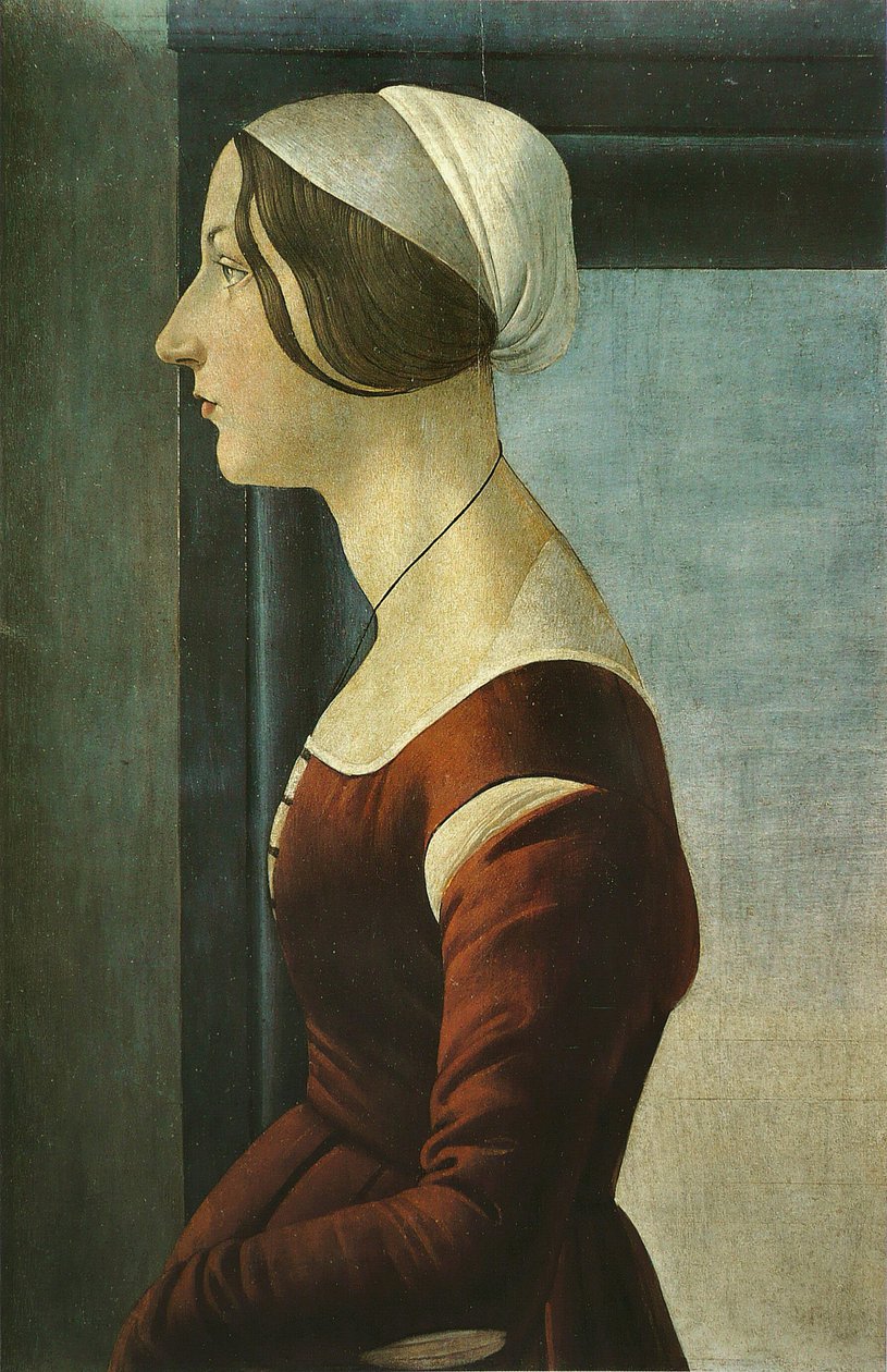 Portrét ženy od Sandro Botticelli