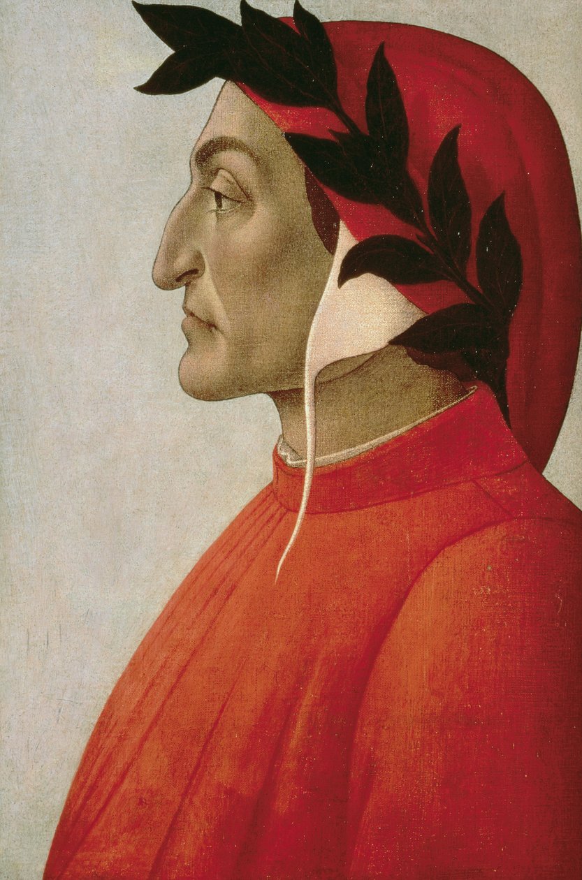 Portrét Dante od Sandro Botticelli