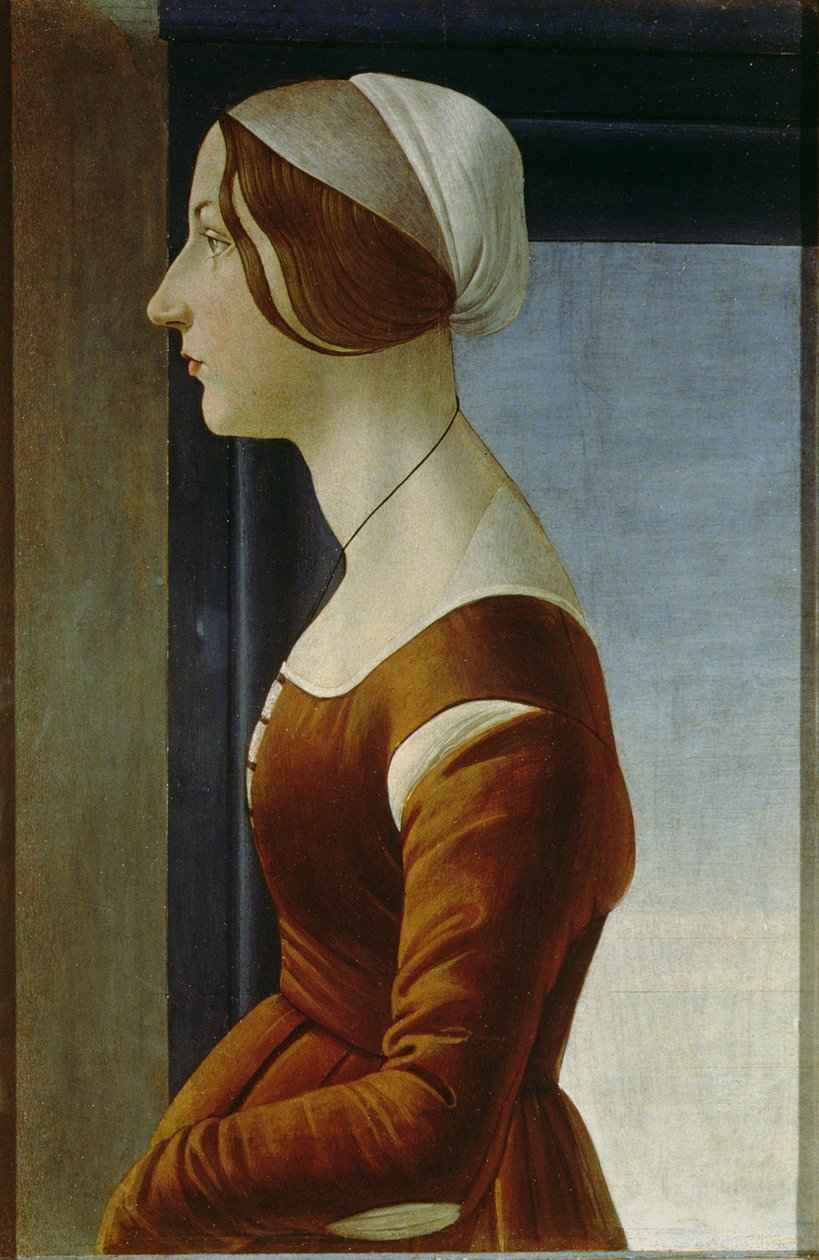 Portrét ženy považované za Alfonsinu Orsiniovou od Sandro Botticelli