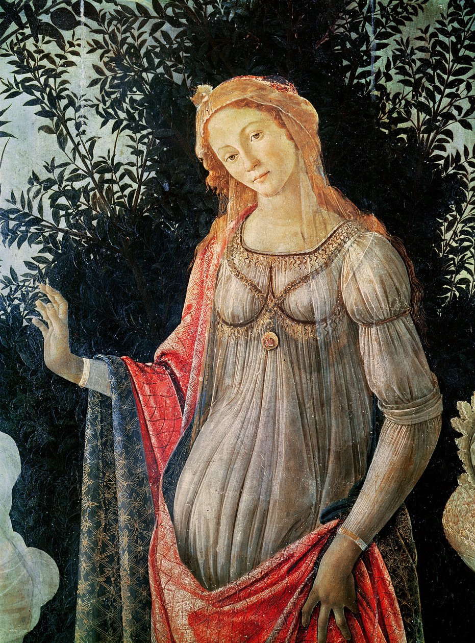 Primavera, detail Venuše, cca 1478 (tempera na panelu) od Sandro Botticelli