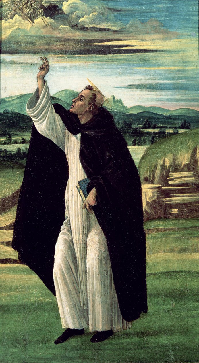 Sv. Dominik, kolem 1498-1505 (tempera na plátně) od Sandro Botticelli