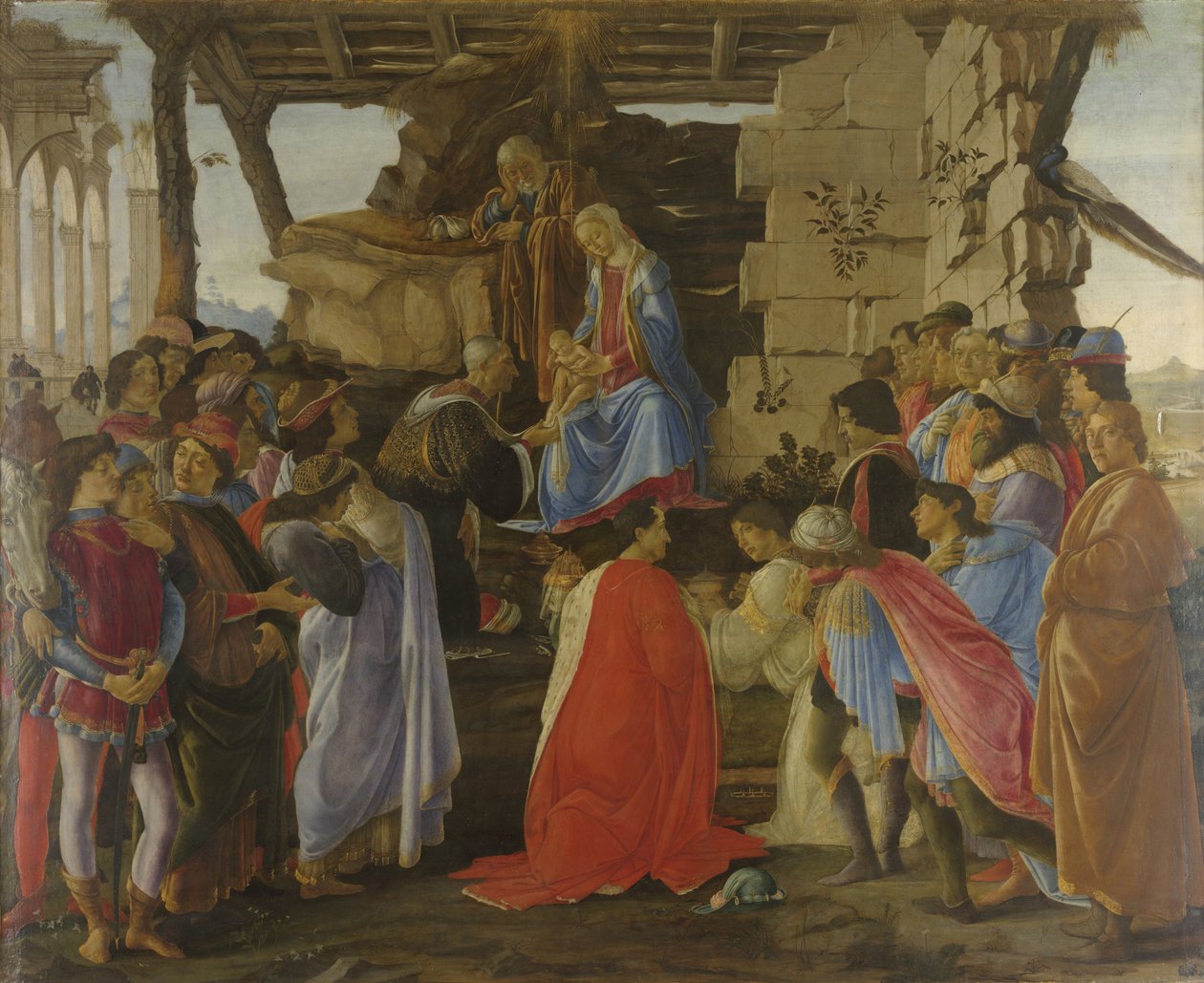 Klanění tří králů od Sandro Botticelli