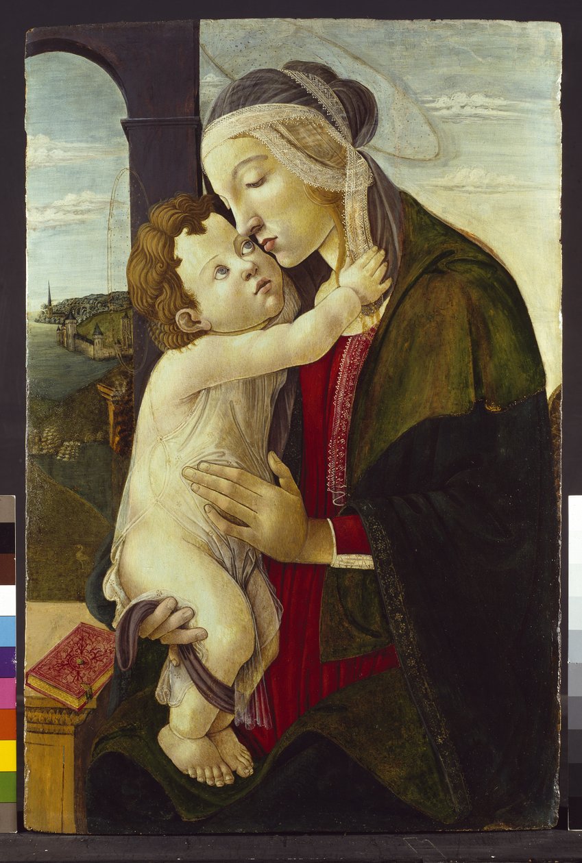 Panna a dítě, 15. století od Sandro Botticelli