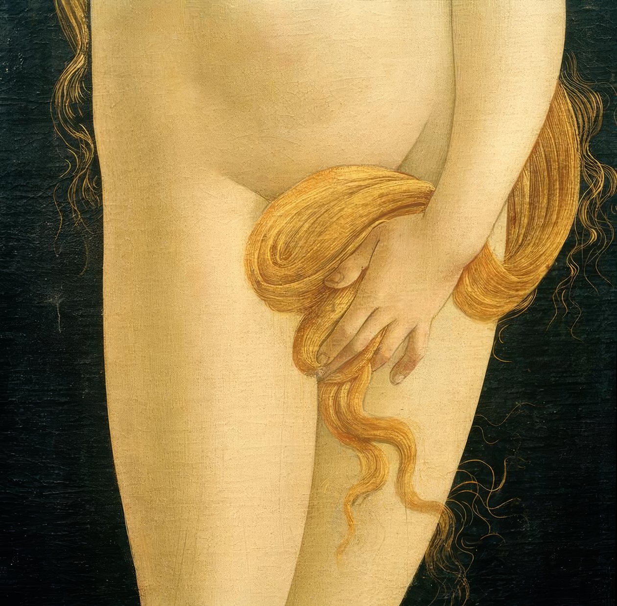 Venuše (ruka a vlasy) od Sandro Botticelli
