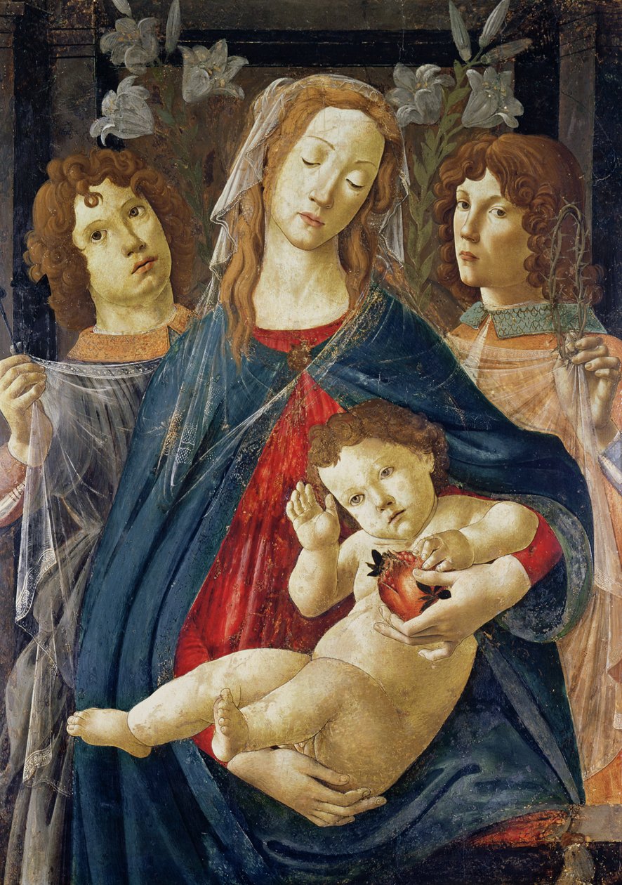 Panna z granátového jablka od Sandro Botticelli
