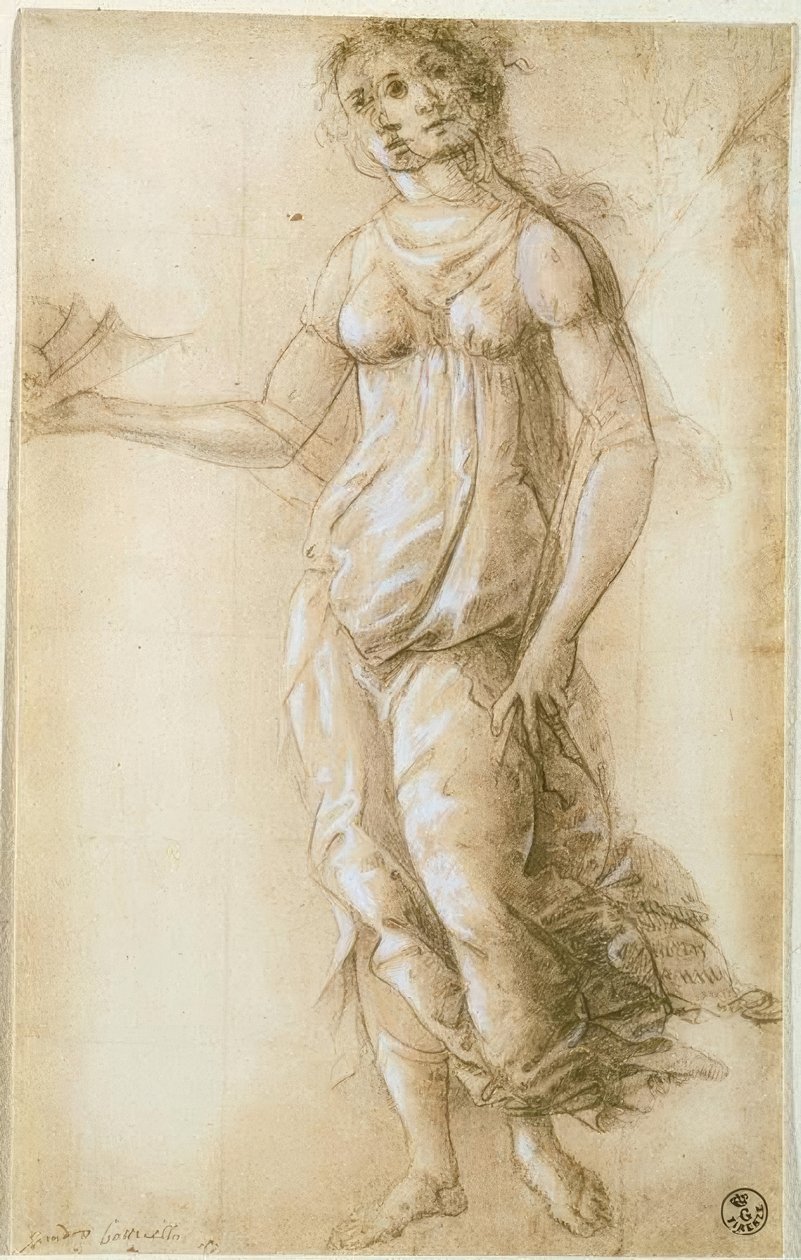 Ženská alegorická postava od Sandro Botticelli