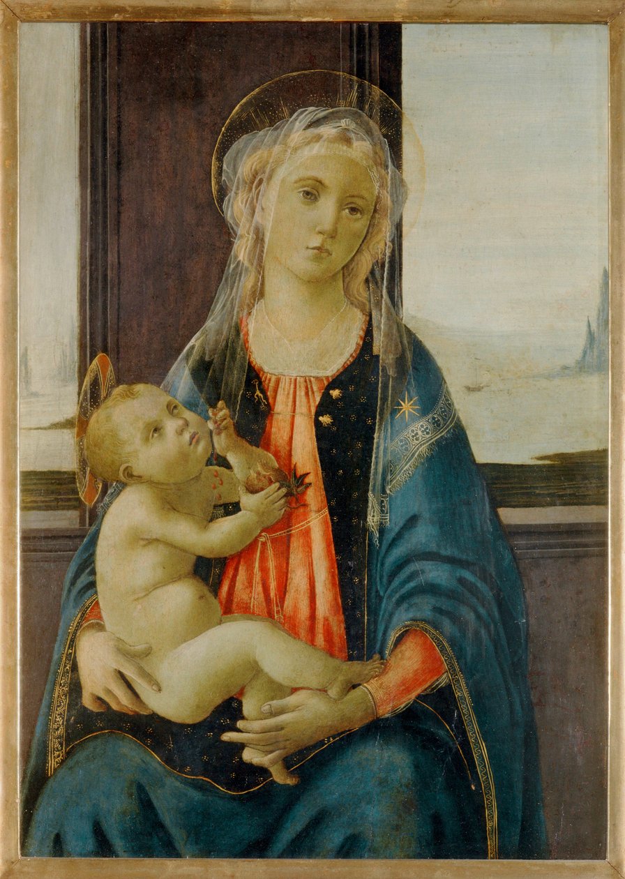 Mořská madona (tempera na dřevě) od Sandro (1444/5-1510) Botticelli