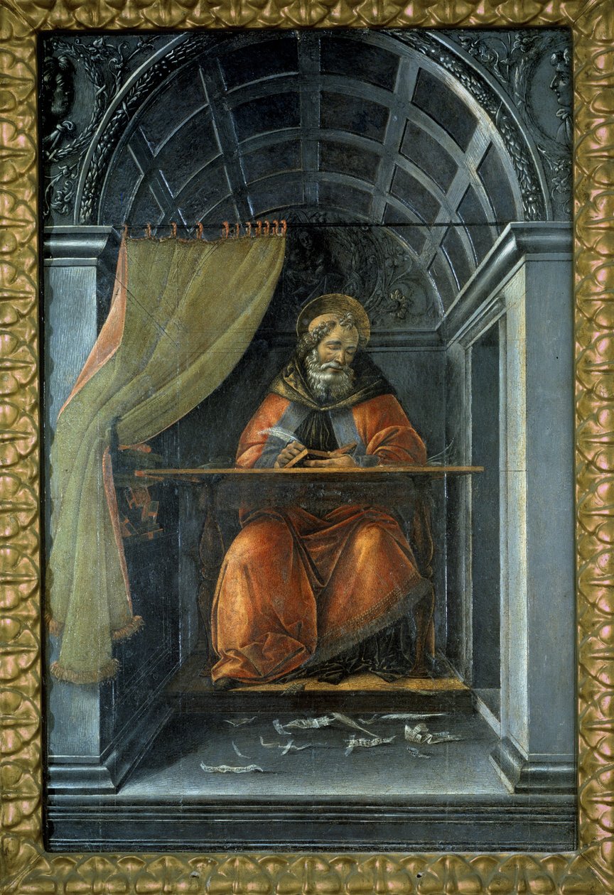 Svatý Augustin ve své cele od Sandro (1444/5 1510) Botticelli
