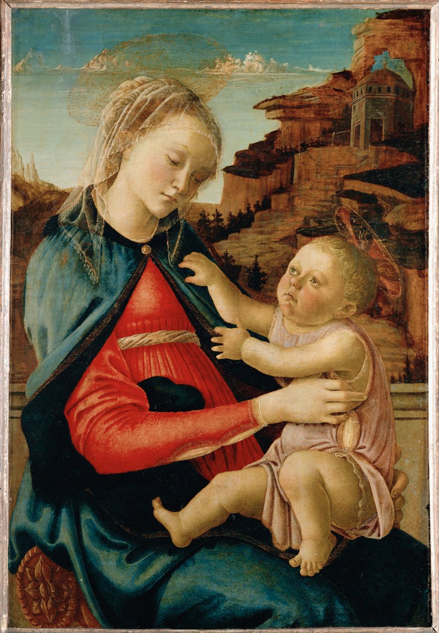 Panna s dítětem ... od Sandro (1444/5-1510) Botticelli
