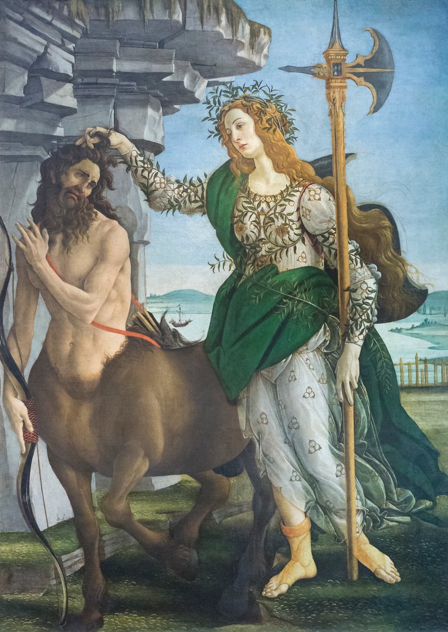 Pallas a kentaur od Sandro Botticelli