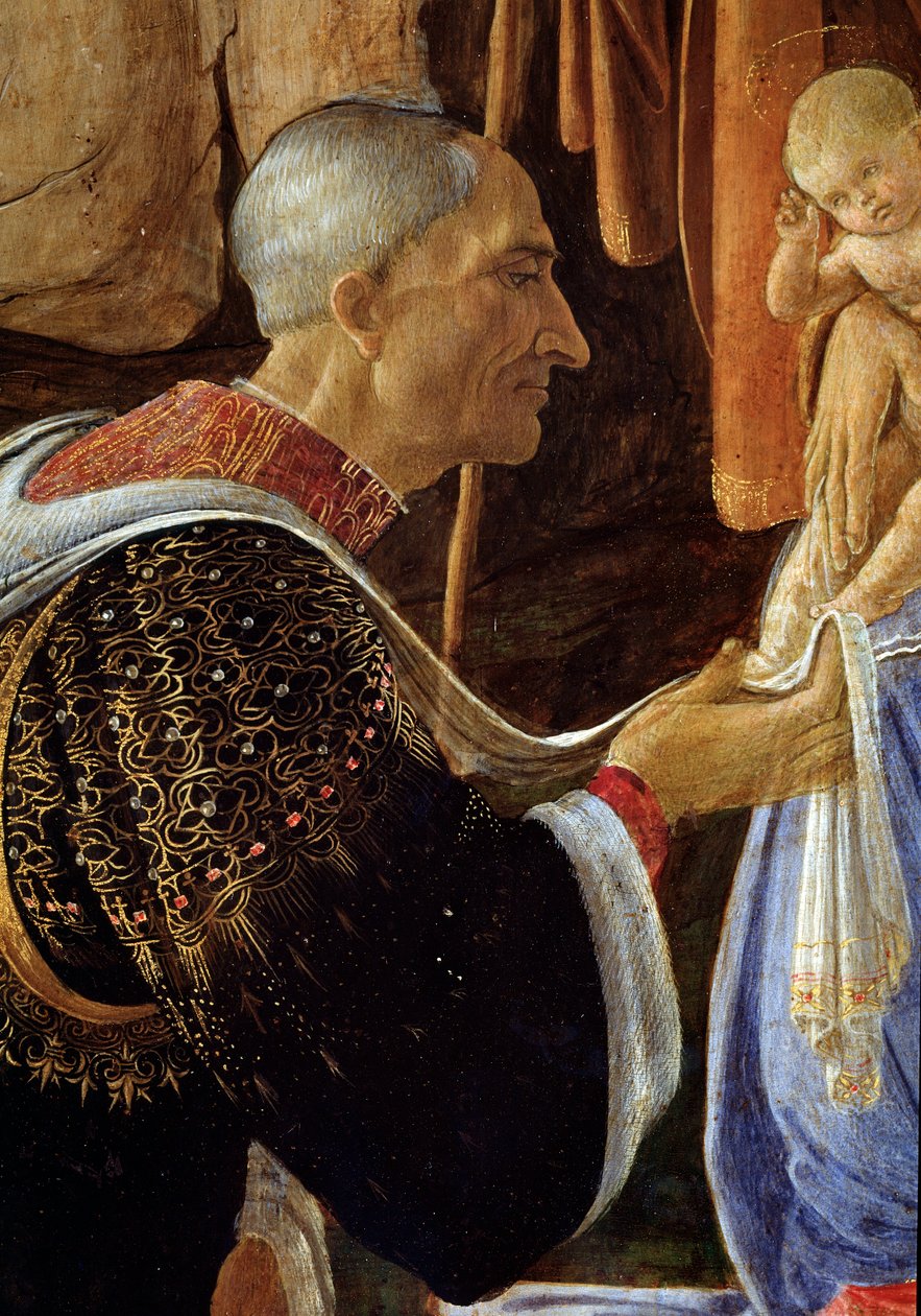 Klanění tří králů, detail Cosima de