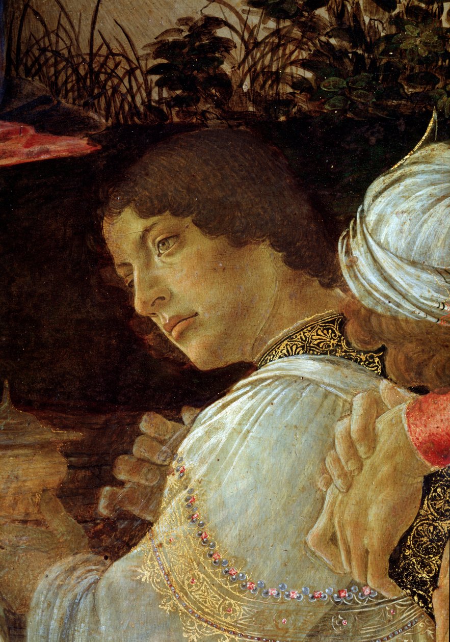 Klanění tří králů, detail Giuliano de