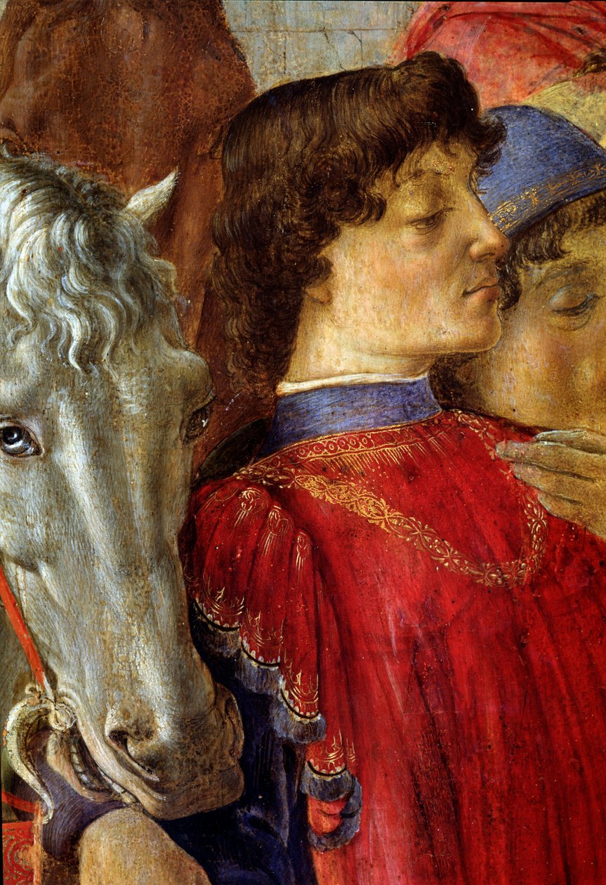 Klanění tří králů, detail Lorenza de