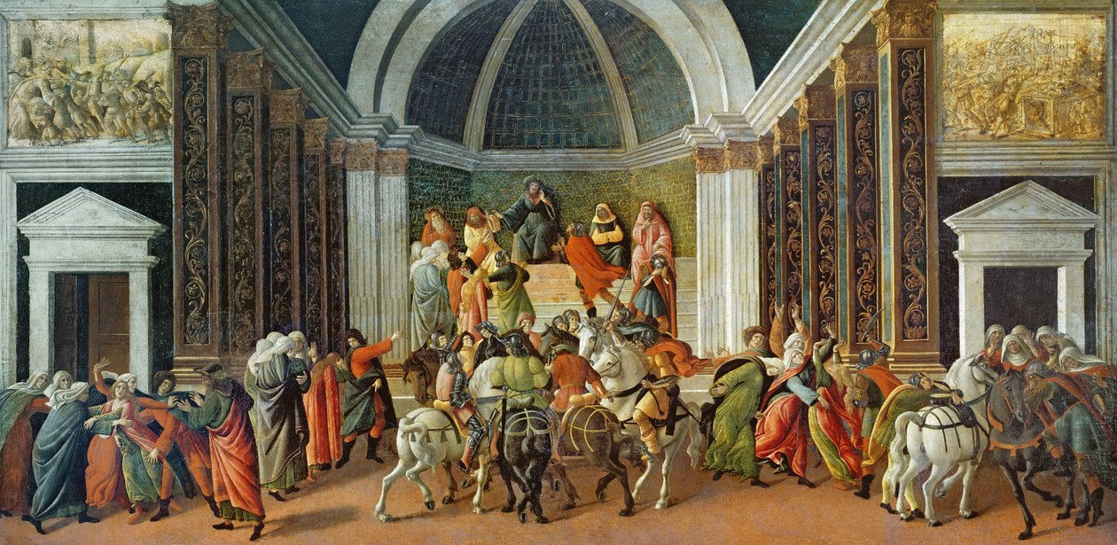 The Story of Virginia, cca 1500 (tempera na panelu) od Sandro Botticelli