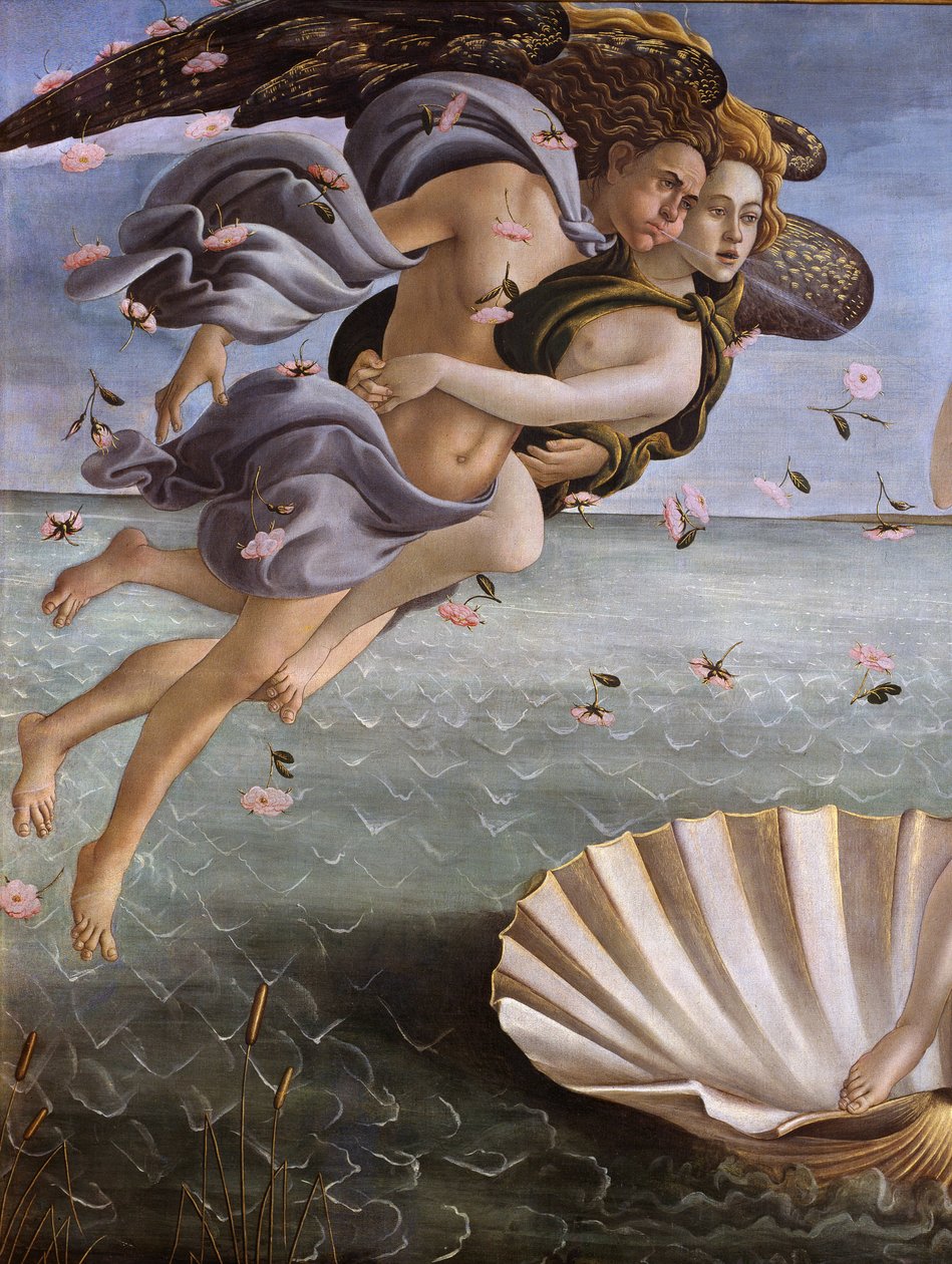 Zrození Venuše (detail) od Sandro Botticelli