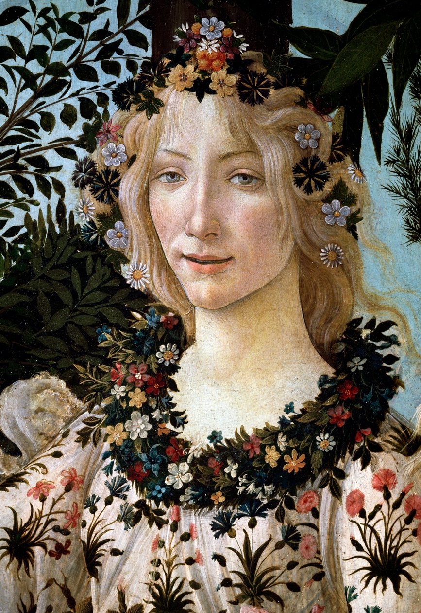 Jaro. Detail (malba od Sandro Botticelli