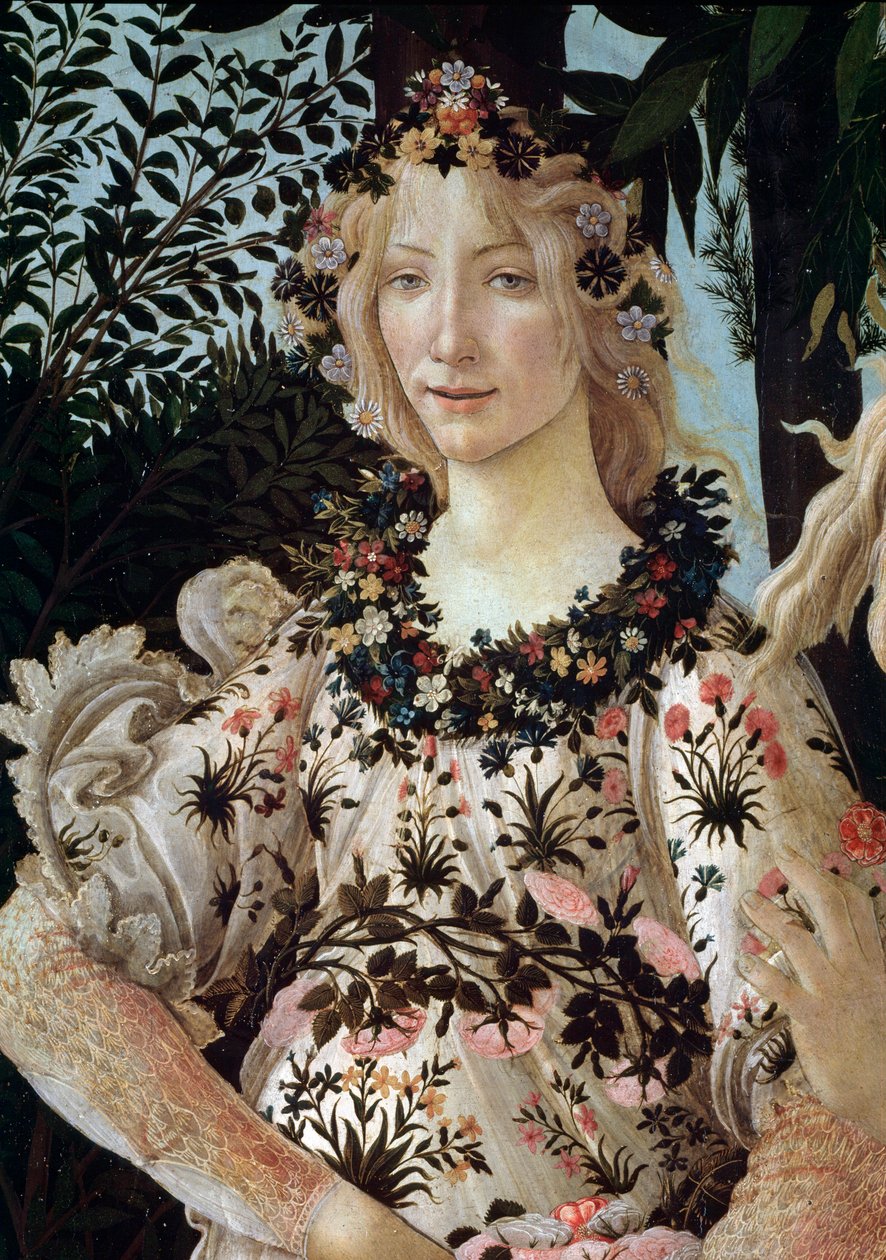 Jaro. Detail (tempera na panelu od Sandro Botticelli