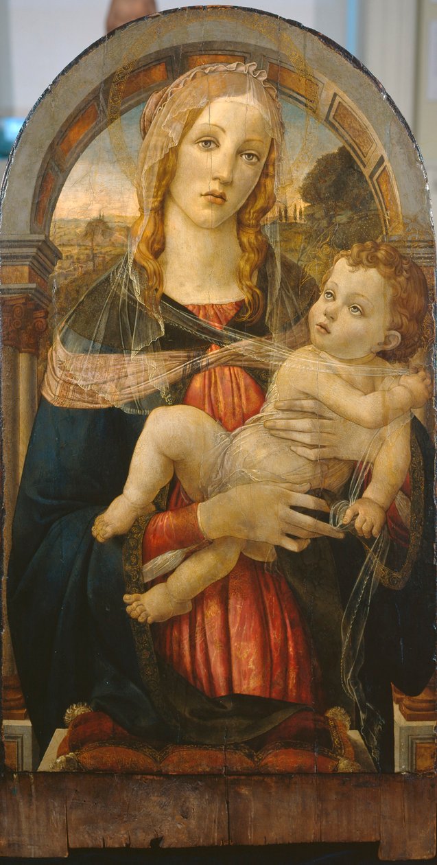 Panna a dítě od Sandro (after) Botticelli