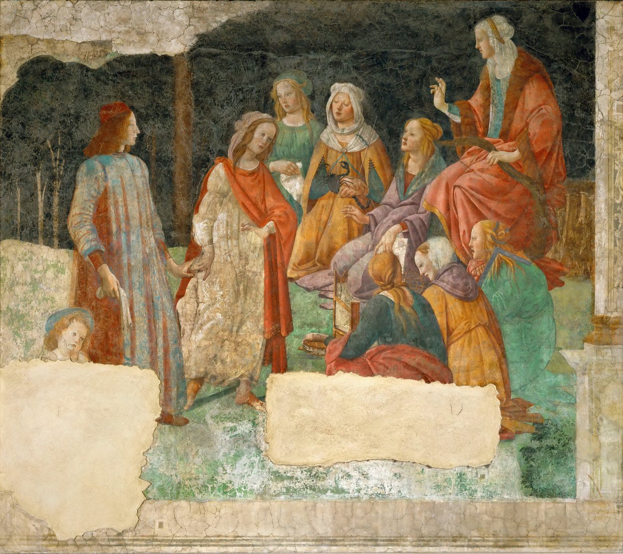 Mladý muž uváděný do sedmi svobodných umění, 1484-1486 od Sandro Botticelli