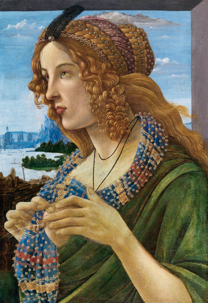 Alegorický portrét ženy Simonetta Vespucci, 1480-1490 od Sandro Botticelli