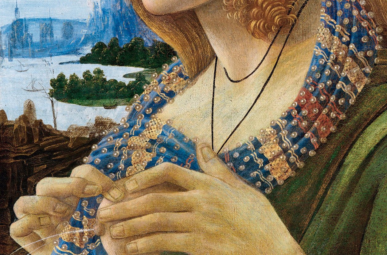 Alegorický portrét ženy Simonetta Vespucci. Detail, 1480-1490 od Sandro Botticelli