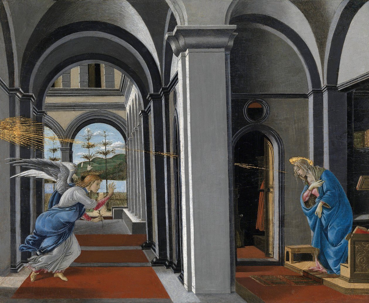 Zvěstování od Sandro Botticelli