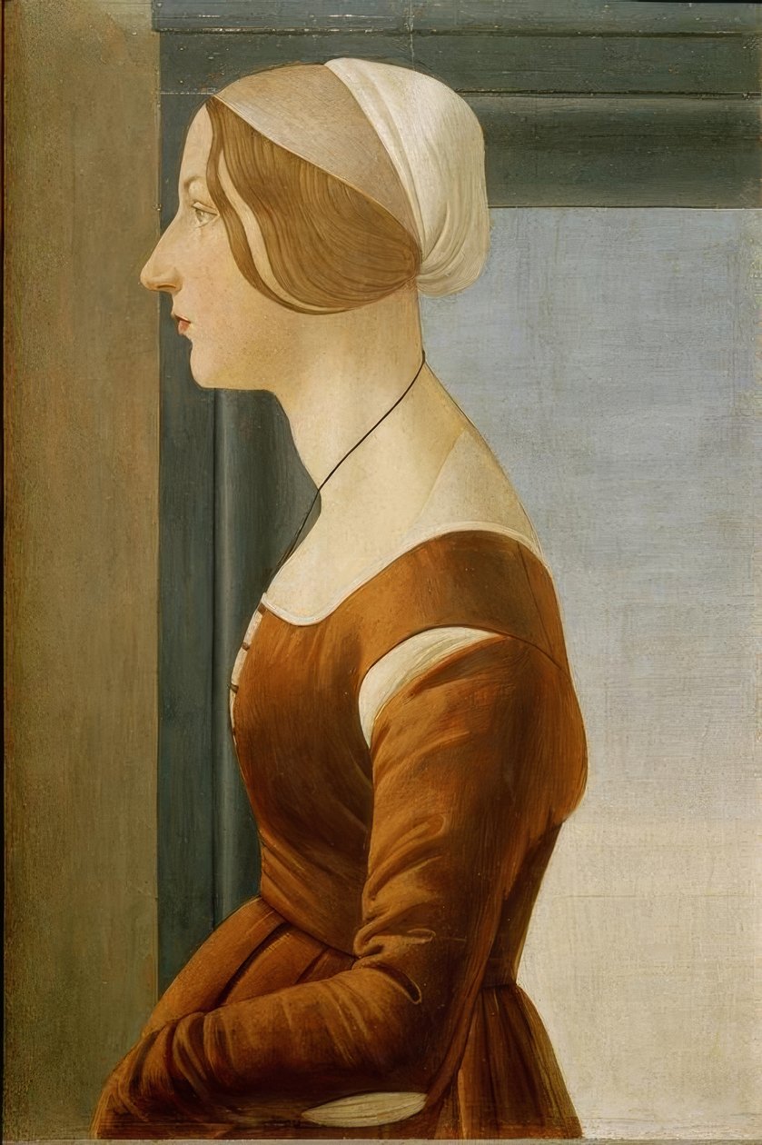 Portrét ženy od Sandro Botticelli