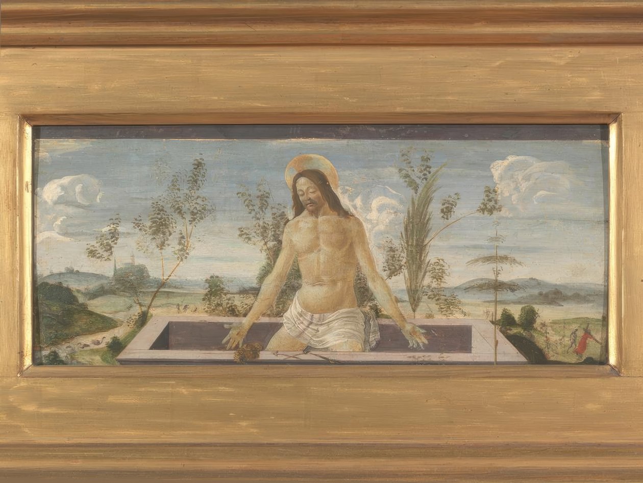 Kristus v hrobě od Sandro Botticelli