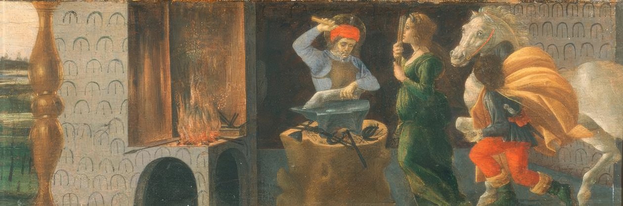 Zázrak svatého Eligia od Sandro Botticelli