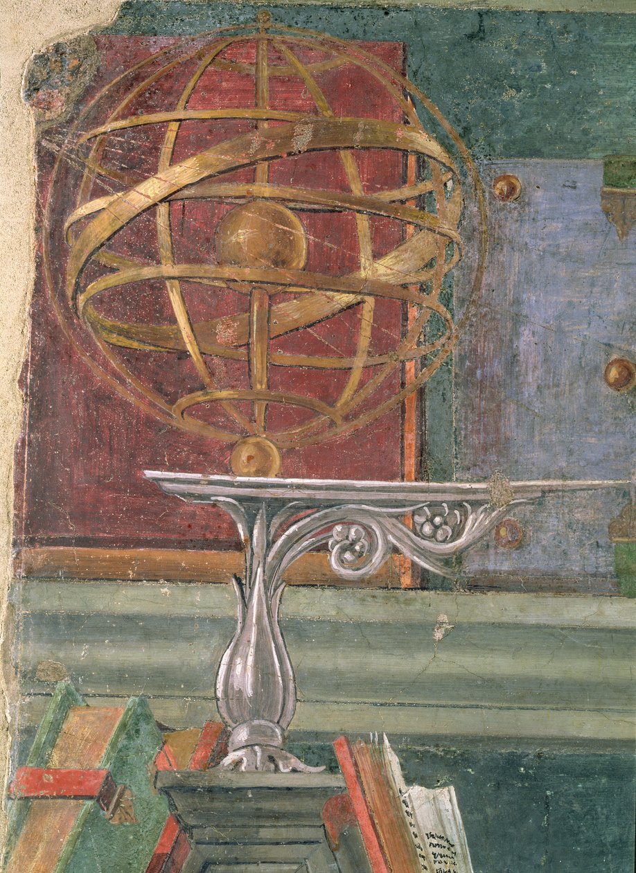 Detail ze St. Augustine v jeho studii ukazující armilární kouli (viz také 44371) od Sandro Botticelli