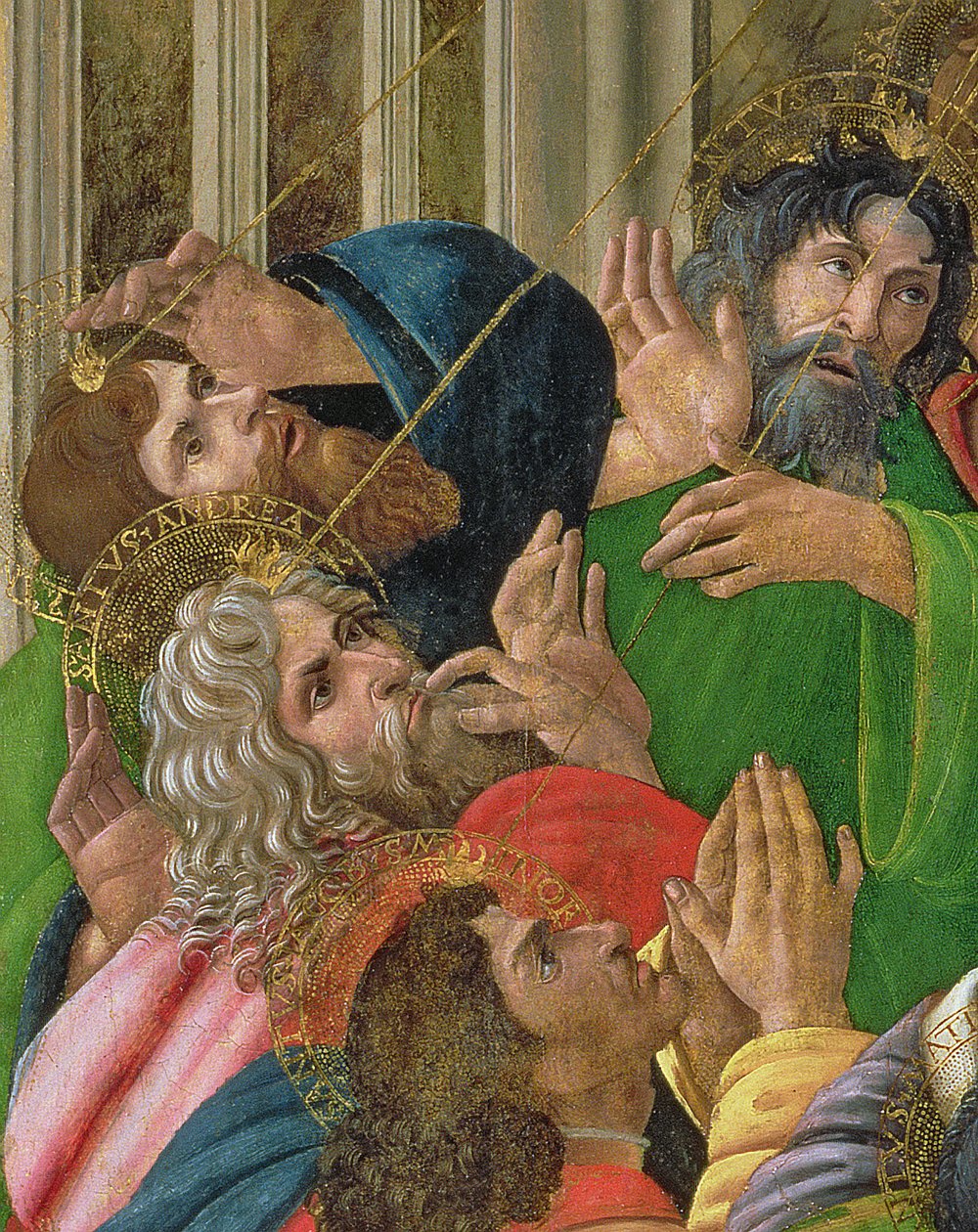 Detail Sestoupení Ducha Svatého, 1495-1505 od Sandro Botticelli