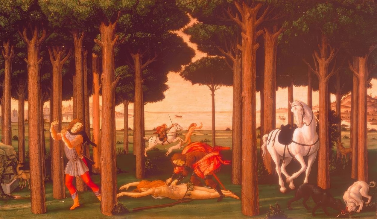 Die Geschichte des Nastagio degli Honesti II od Sandro Botticelli