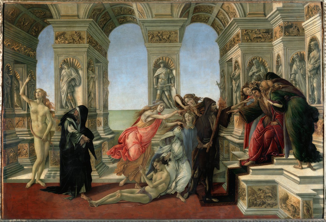 Pomluva Apelles od Sandro Botticelli
