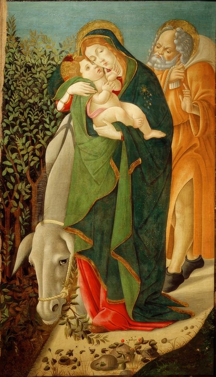Útěk do Egypta od Sandro Botticelli