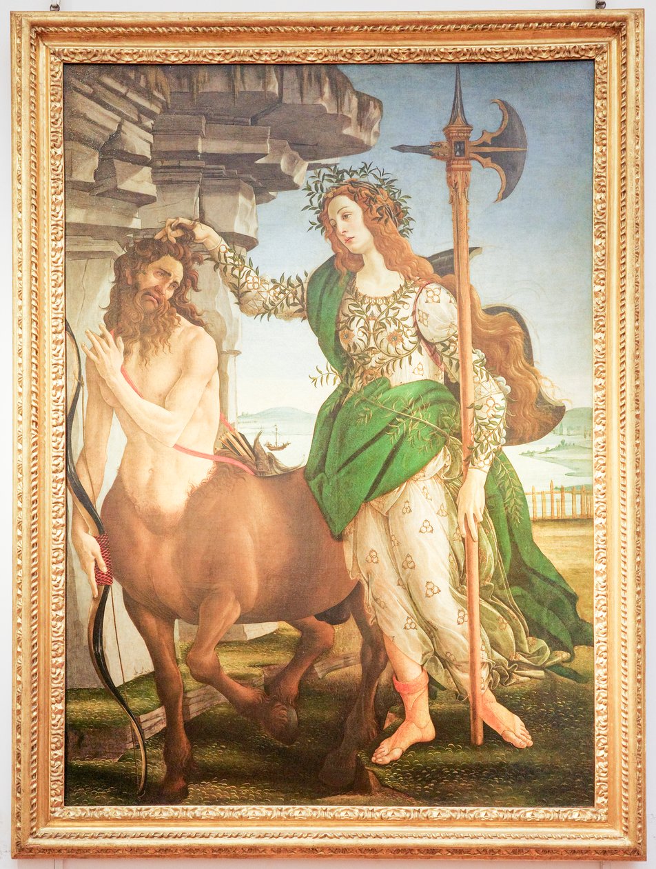 Italsky: Pallas a kentaur Pallas a kentaur od Sandro Botticelli