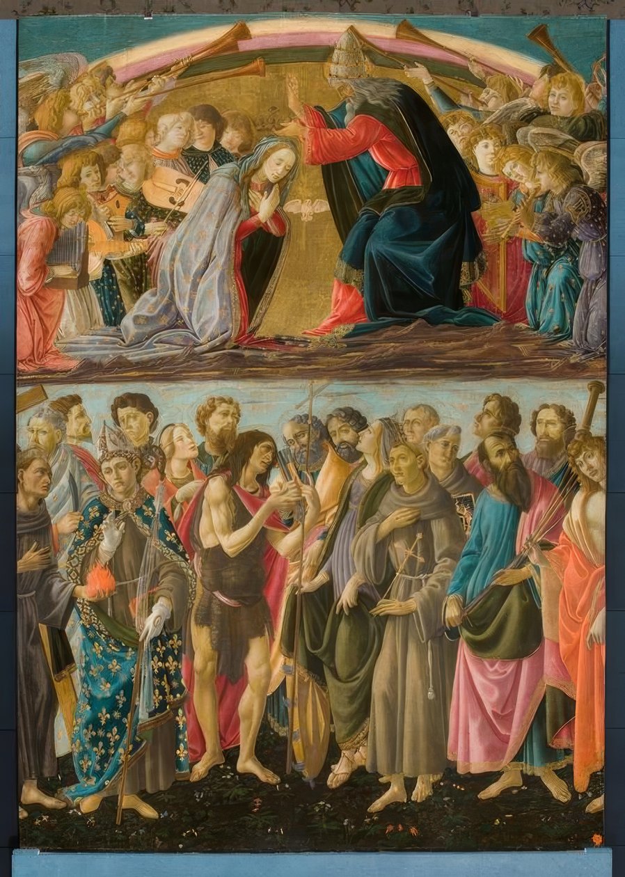 Korunovace Marie se svatými od Sandro Botticelli