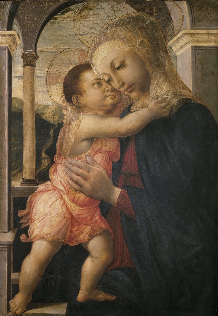 Madonna a dítě, asi 1466-1467 od Sandro Botticelli