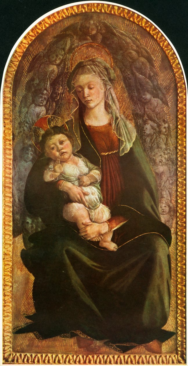 Madonna in Glory with Seraphim, c1469-1470, 1937. od Sandro Botticelli