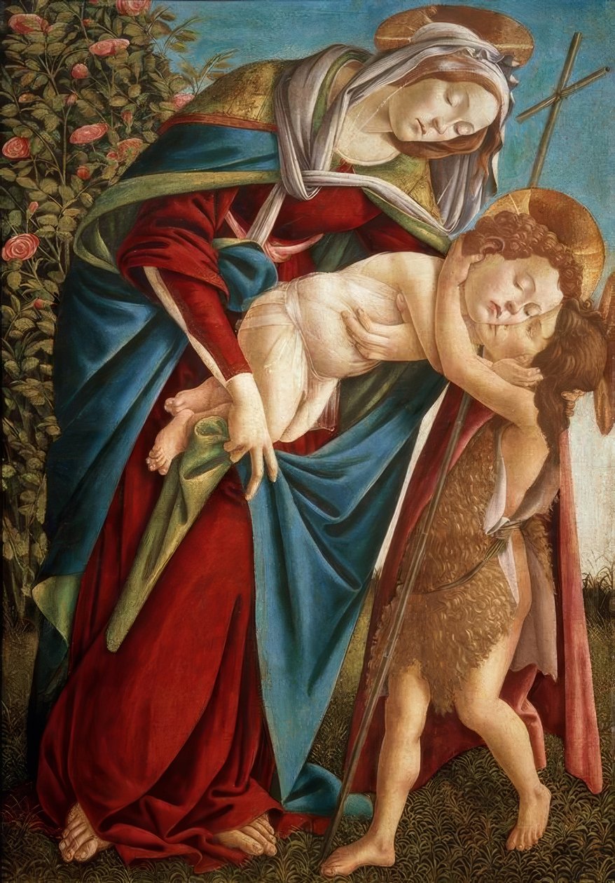 Madona s dítětem a Johannesknaben od Sandro Botticelli